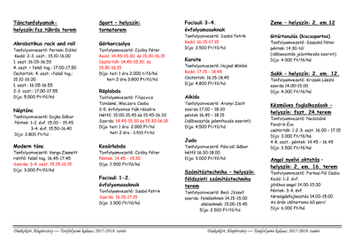 diakokert alapitvany tanfolyamai 2017 2018 k
